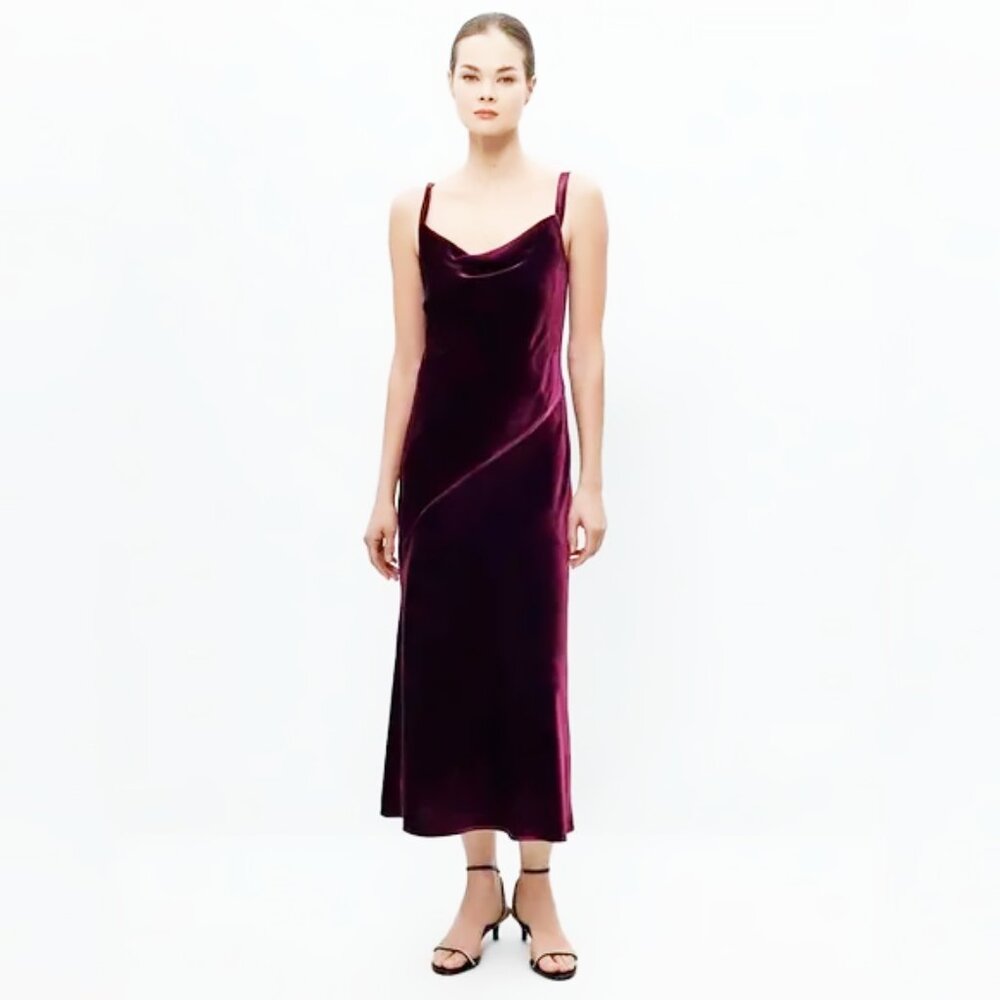 CHARUEL velvet midi dress